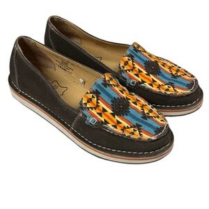 🔥 MYRA Leather AZTEC FLATS size 8